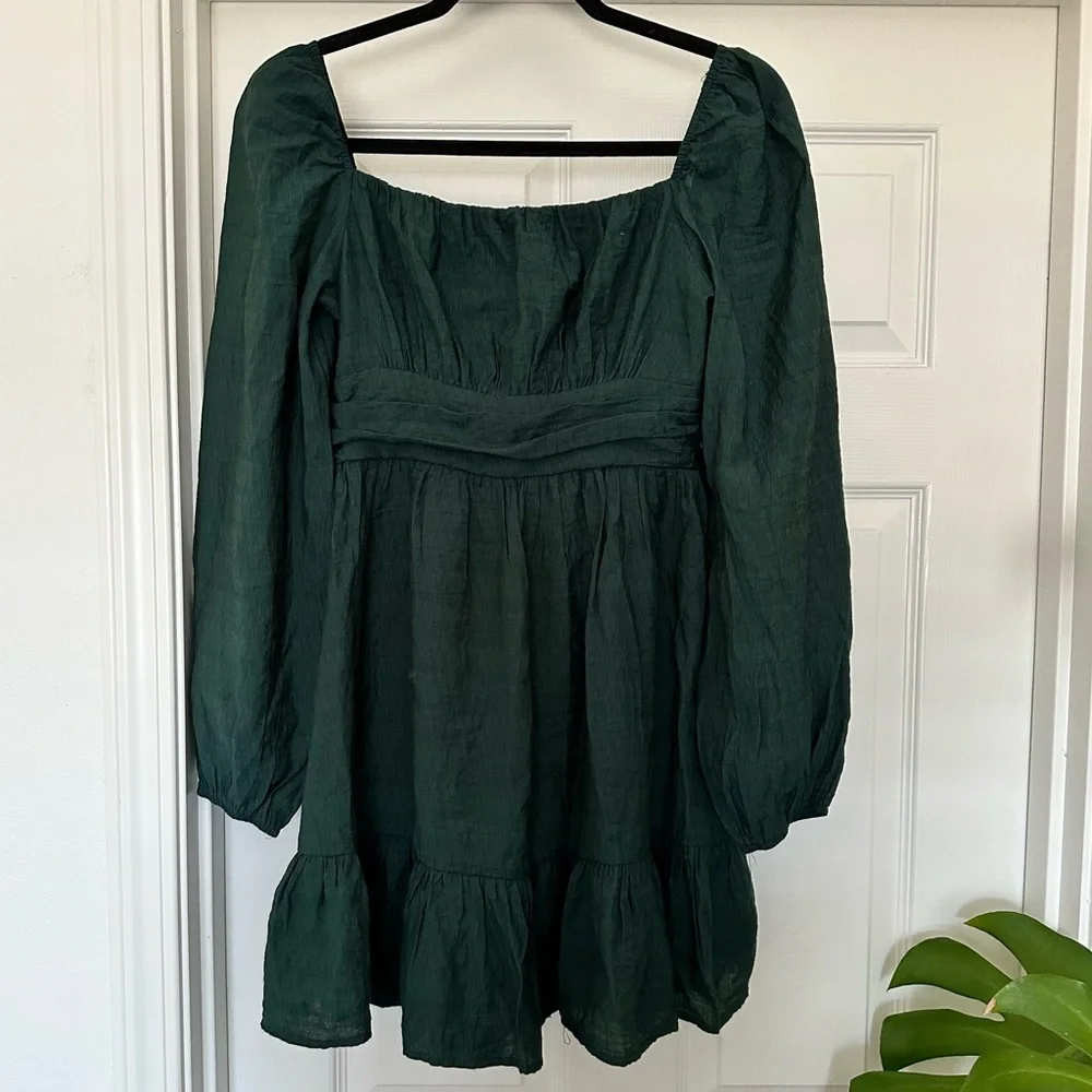 Lovely Day Hunter Green Dress - Picture 1 of 8